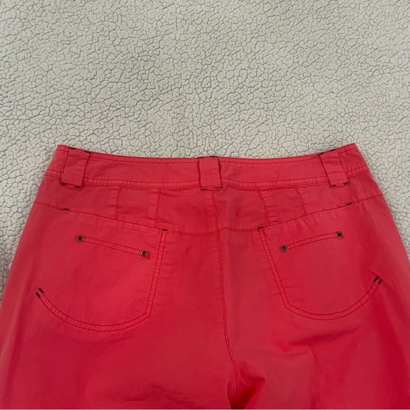Title Nine Size 10 Coral Stretch Brash Ripstop Hiking Camping Bermuda Shorts - Picture 8 of 16